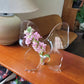 Transparente Schmetterling inspirierte dekorative Vase