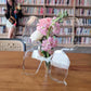 Transparente Schmetterling inspirierte dekorative Vase