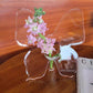 Transparente Schmetterling inspirierte dekorative Vase
