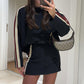 Trendy 2-teiliges Set aus Langarmtop und Minirock