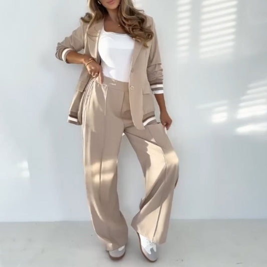 Kostenloser Versand🌸Damen Casual Beige 2-Teiliges Set