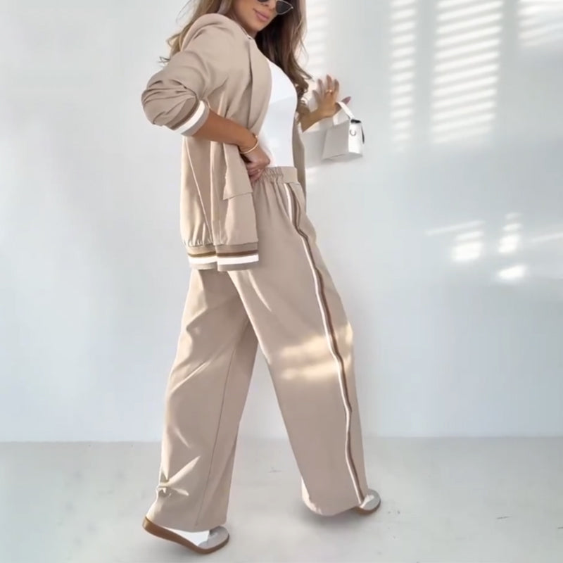 Kostenloser Versand🌸Damen Casual Beige 2-Teiliges Set