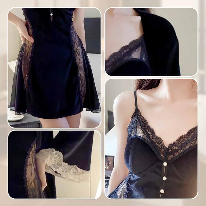 🎀Damen Sexy Camisole Spitze Schlafanzug