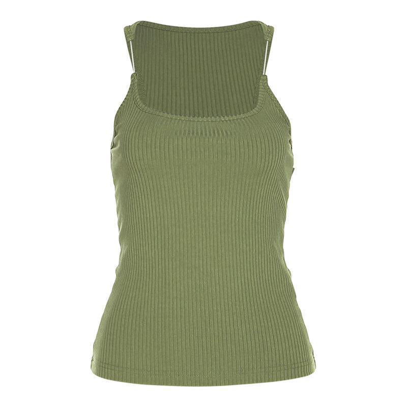 Einzigartiges Tanktop mit schmaler Passform und unsichtbaren Trägern für Damen
