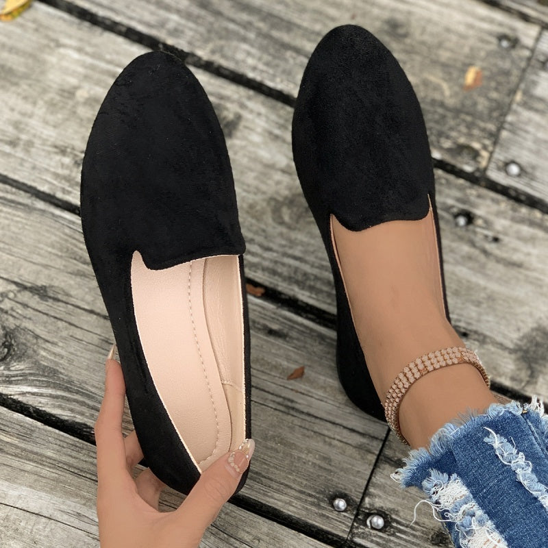 🔥Heißer Verkauf🔥 Lässige, einfarbige flache Schuhe für Damen