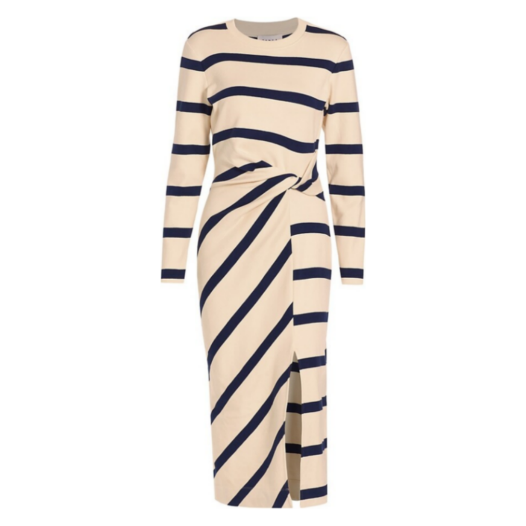 🖤49% Rabatt🤍Schwarz-weiß gestreiftes Kleid für Damen