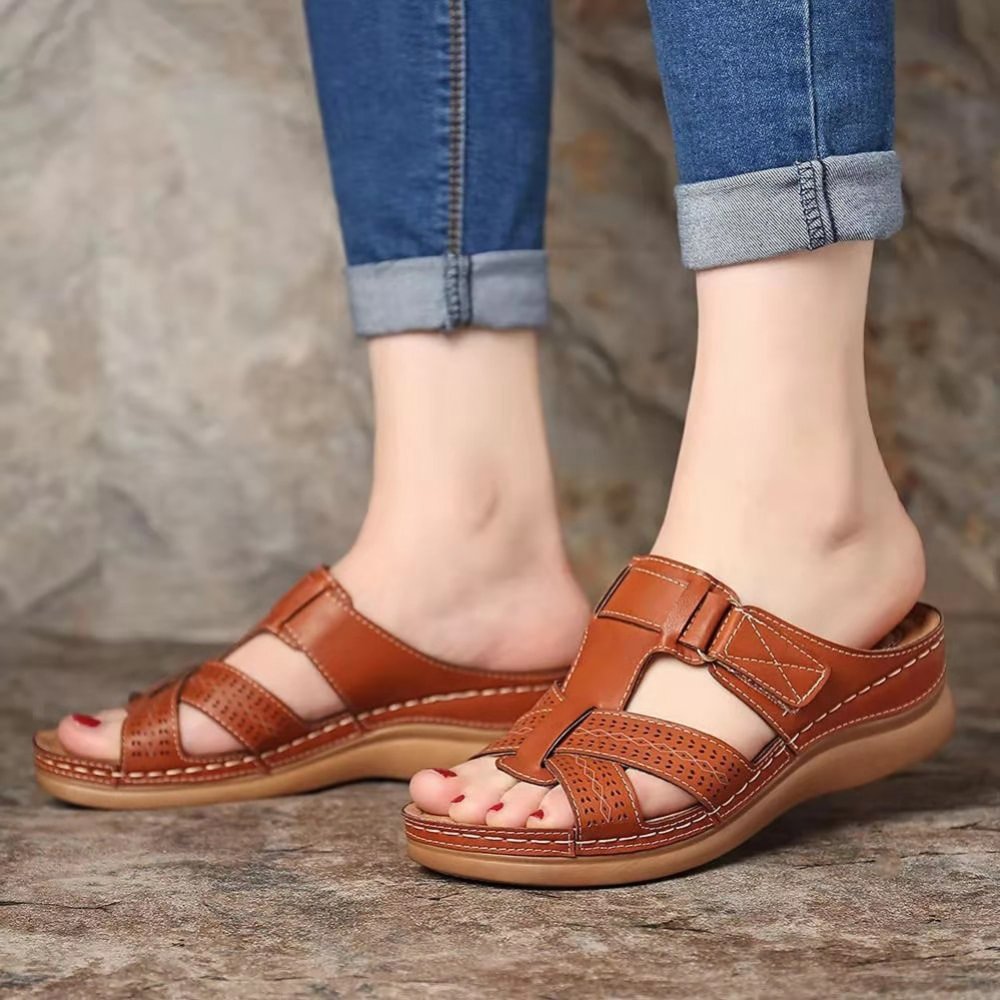🎁Heißer Verkauf 49% Rabatt💥 ﻿Premium Leder Sandalen für Damen