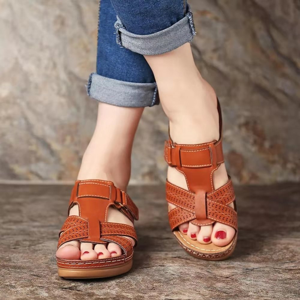 🎁Heißer Verkauf 49% Rabatt💥 ﻿Premium Leder Sandalen für Damen