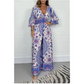 💃Jumpsuit mit V-Ausschnitt und Print für Damen