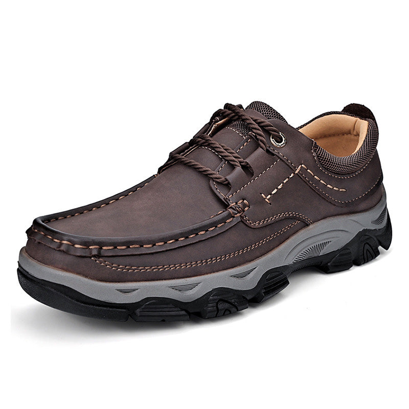 Herren Leder Casual Trendy Slip-On Turnschuhe