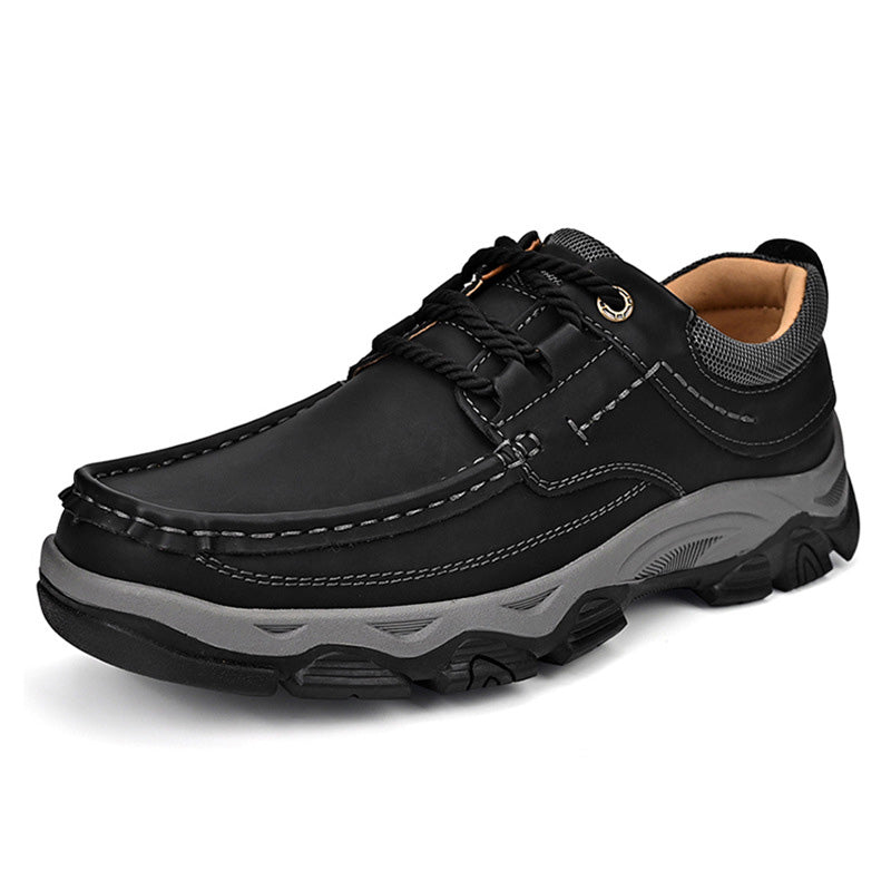 Herren Leder Casual Trendy Slip-On Turnschuhe