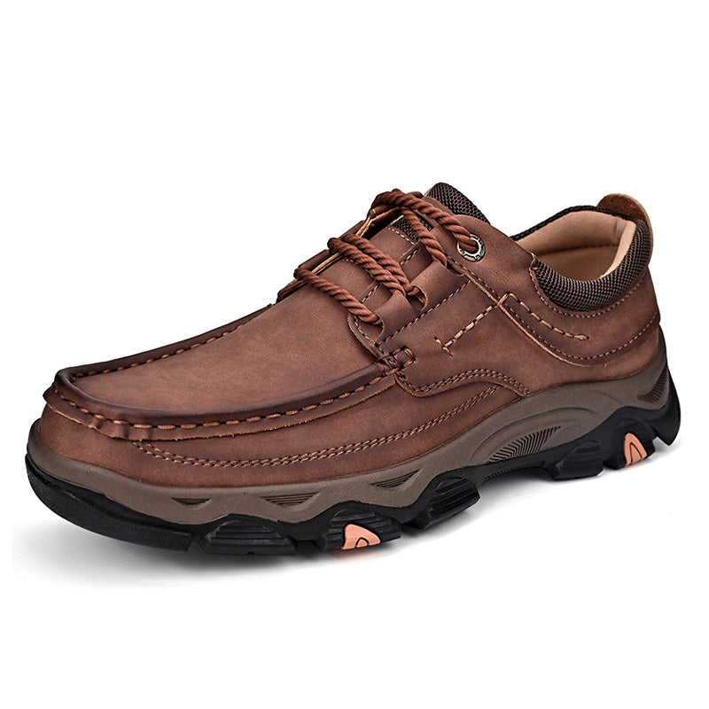 Herren Leder Casual Trendy Slip-On Turnschuhe