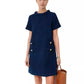 Elegantes kurzärmliges Tweedkleid für Damen