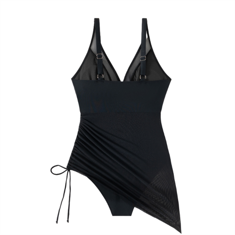 Sexy einteiliges Mesh-Badekleid für Damen