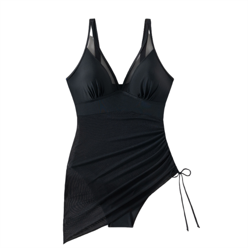 Sexy einteiliges Mesh-Badekleid für Damen