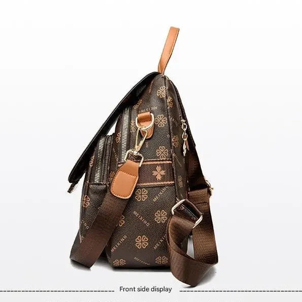 Modischer Rucksack aus Kunstleder für Damen mit großem Fassungsvermögen