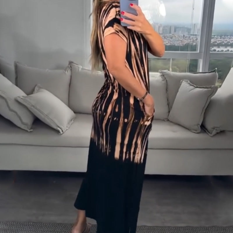 Trendiges Kleid mit Seitenschlitz für Damen