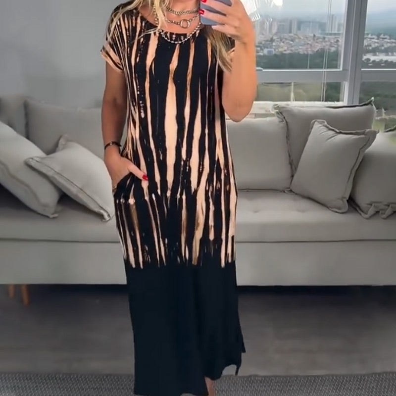 Trendiges Kleid mit Seitenschlitz für Damen