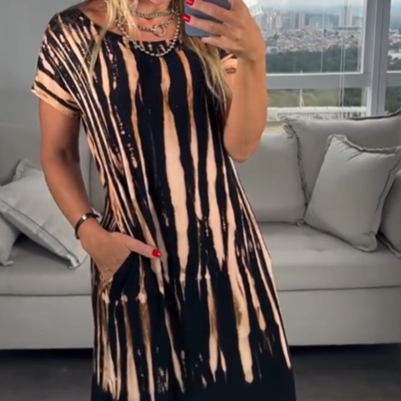 Trendiges Kleid mit Seitenschlitz für Damen