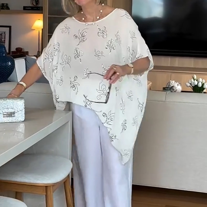 Damen Elegante Bestickte Bluse