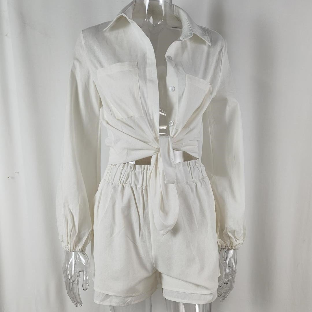 ✨2-teiliges Set - Damen Sommershirt und Shorts
