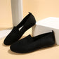 Damen-Schlupfschuhe mit flacher und weicher Sohle
