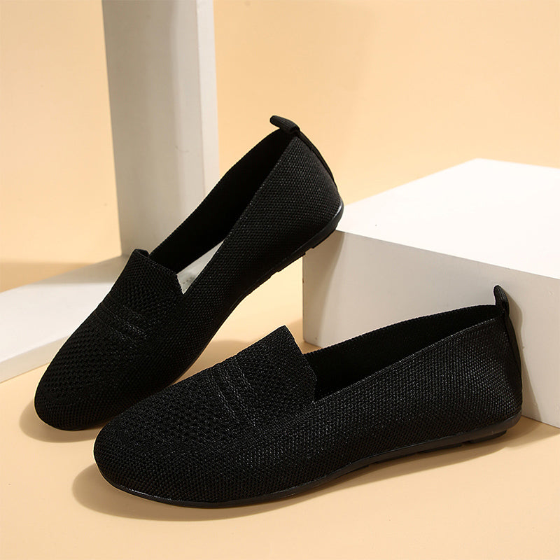 Damen-Schlupfschuhe mit flacher und weicher Sohle