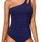🩱Letzter Tagesverkauf – 50 % Rabatt🎉Asymmetrischer Badeanzug für Damen