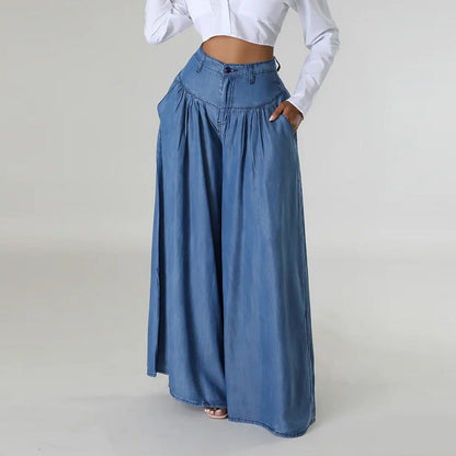 🌸NEUER SONDERANGEBOT✨ Weite Hose mit hoher Taille für Damen – schicke und mühelose Eleganz! 💃