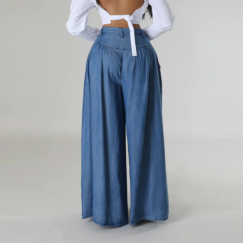 🌸NEUER SONDERANGEBOT✨ Weite Hose mit hoher Taille für Damen – schicke und mühelose Eleganz! 💃