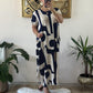 Trendiges Damenkleid mit Print, kurzen Ärmeln und lockerem Schnitt
