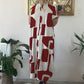 Trendiges Damenkleid mit Print, kurzen Ärmeln und lockerem Schnitt