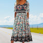 🔥49% OFF🌸✨ Elegantes Kleid mit böhmischem Muster für Frauen