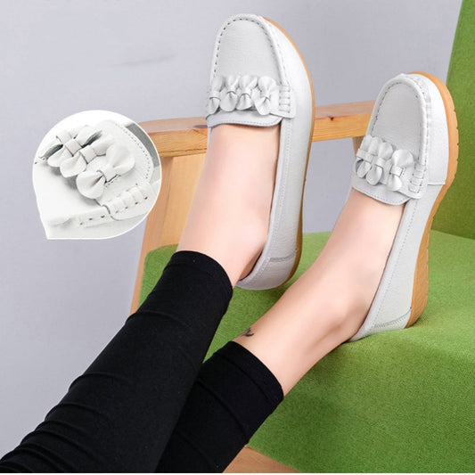 Damen Casual Leder Flats