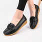 Damen Casual Leder Flats