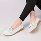Damen Casual Leder Flats