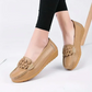 Damen Casual Leder Flats