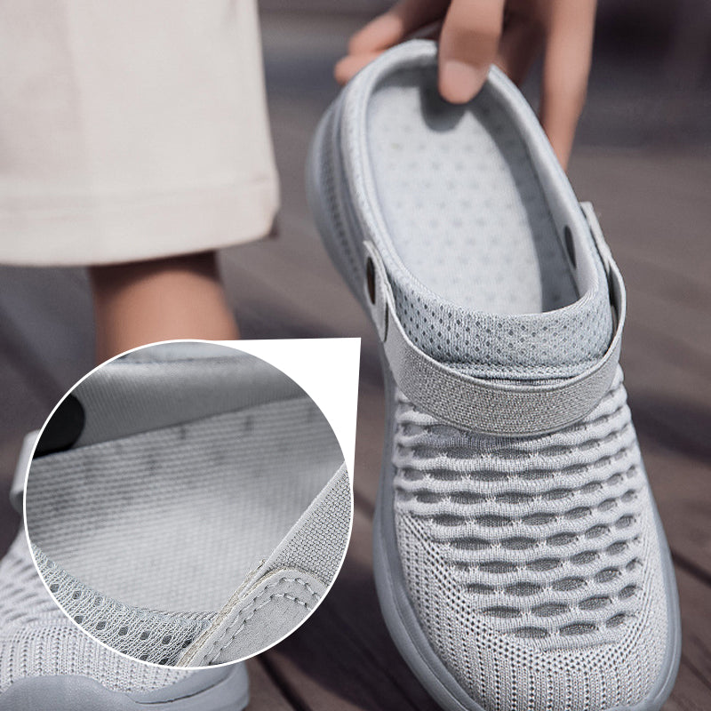 Mode Mesh Atmungsaktiv Halb Slip-On Sandalen