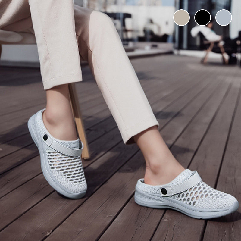 Mode Mesh Atmungsaktiv Halb Slip-On Sandalen