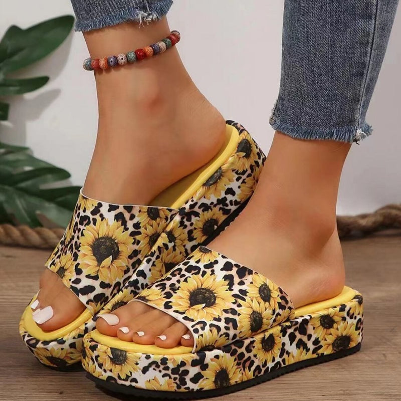 Rutschfeste, schweißabsorbierende Plateau-Slipper