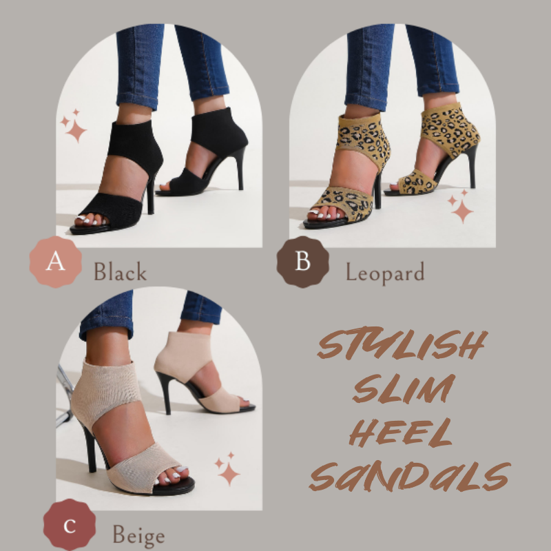 Stylische Damen Sandalen mit schlankem Absatz