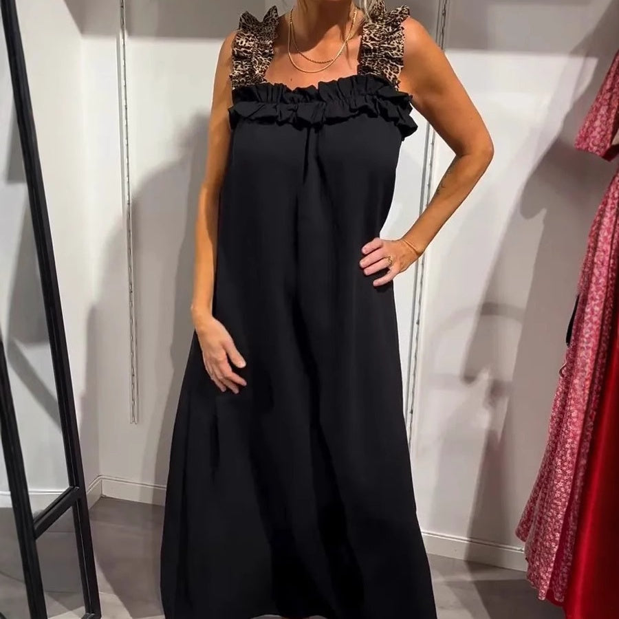 💕Lässiges ärmelloses Damen-Maxikleid mit Taschen