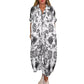 🔥Locker sitzendes Damenkleid mit Druck und Taschen