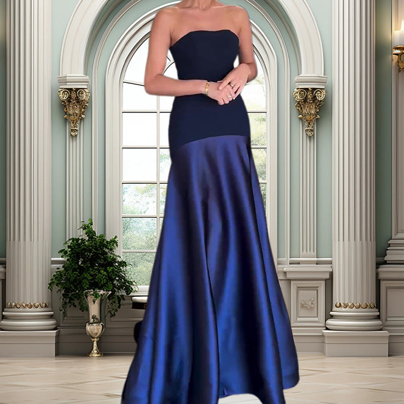 💃Elegantes schulterfreies langes Kleid in A-Linie