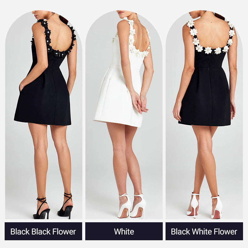 🎗️Elegantes Blumenkleid mit Ausschnitt für Damen