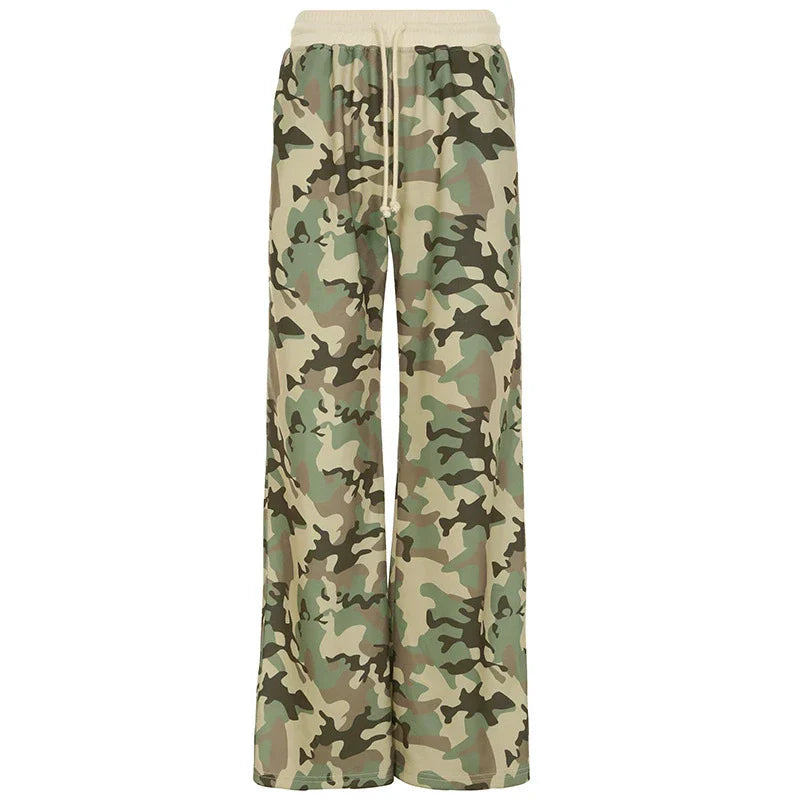 Trendiges Camouflage-Sweatshirt-Set