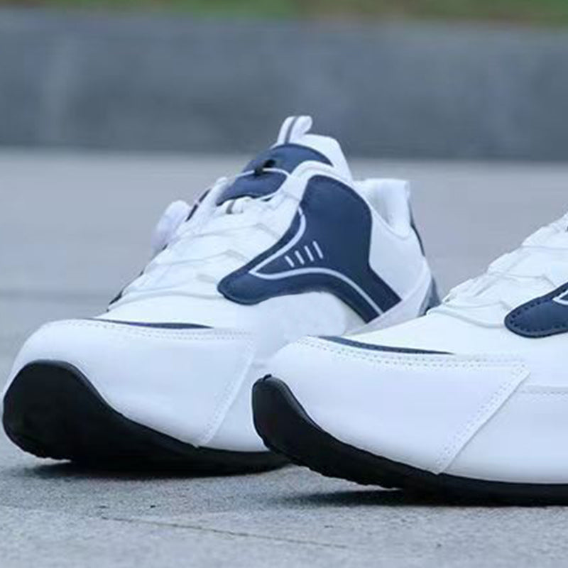 Stilvolle Herrenschuhe mit dicker Sohle und Spiralknopf für die Freizeit