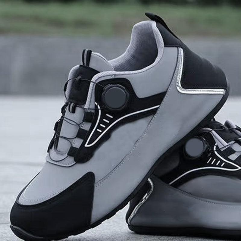 Stilvolle Herrenschuhe mit dicker Sohle und Spiralknopf für die Freizeit