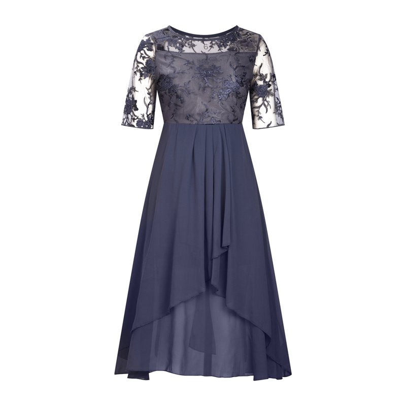 💖NEUHEIT – LIMITIERTES ANGEBOT💖 Elegantes Cocktailkleid mit Stickerei und fließendem Rock