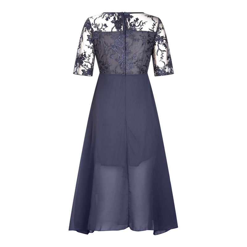 💖NEUHEIT – LIMITIERTES ANGEBOT💖 Elegantes Cocktailkleid mit Stickerei und fließendem Rock